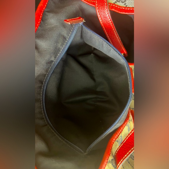 Gucci GG Canvas Pelham Shoulder Bag with Red leather trim - Picture 11 of 12